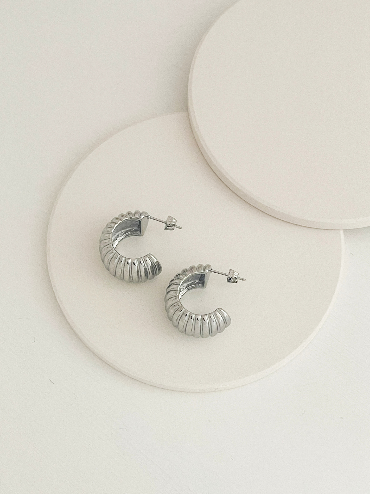 Odette Hoops Silver
