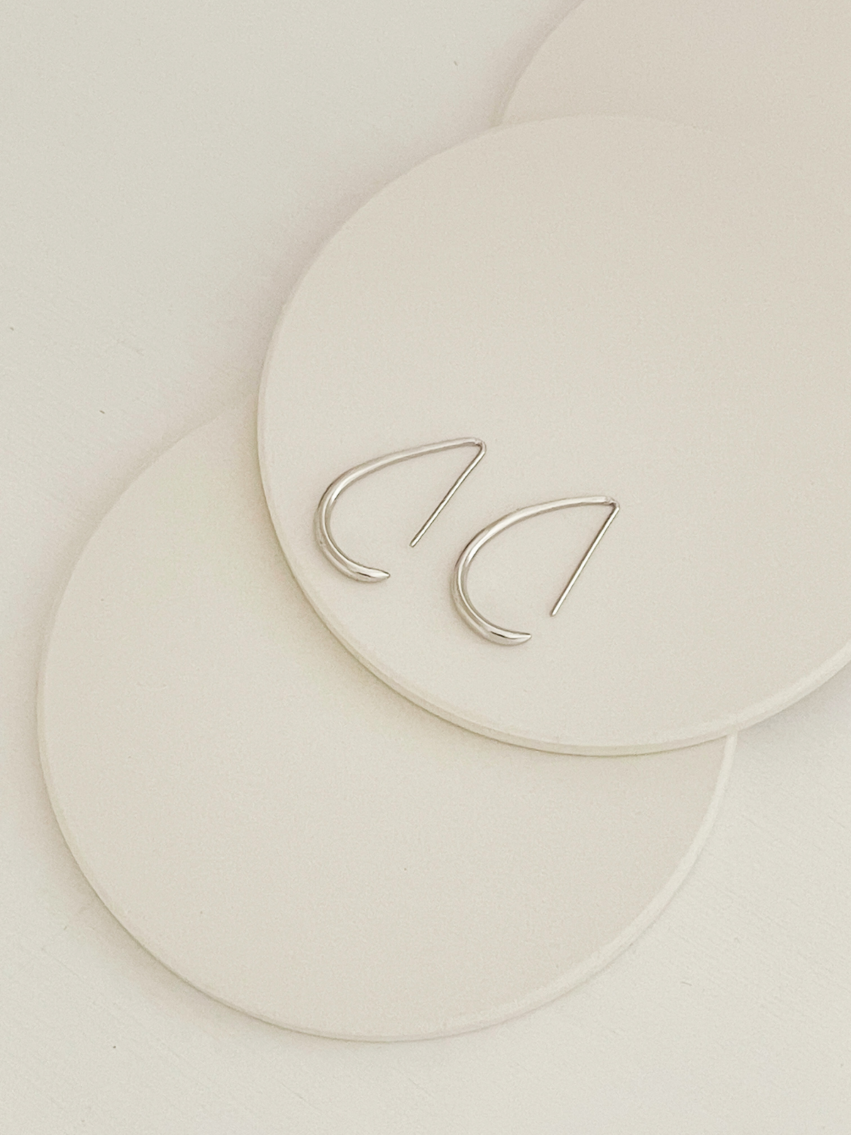 Clementine Hoops Silver