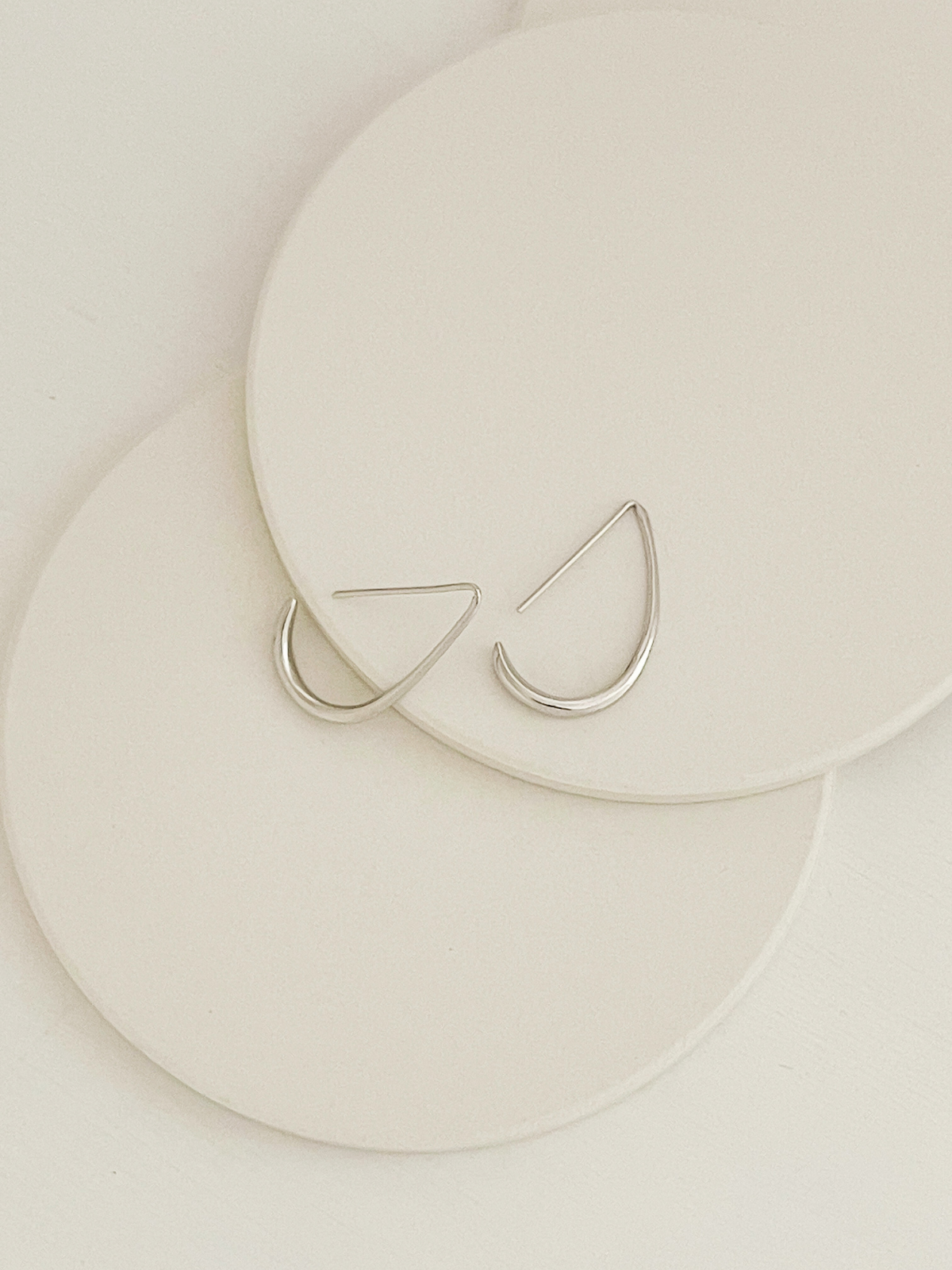 Clementine Hoops Silver