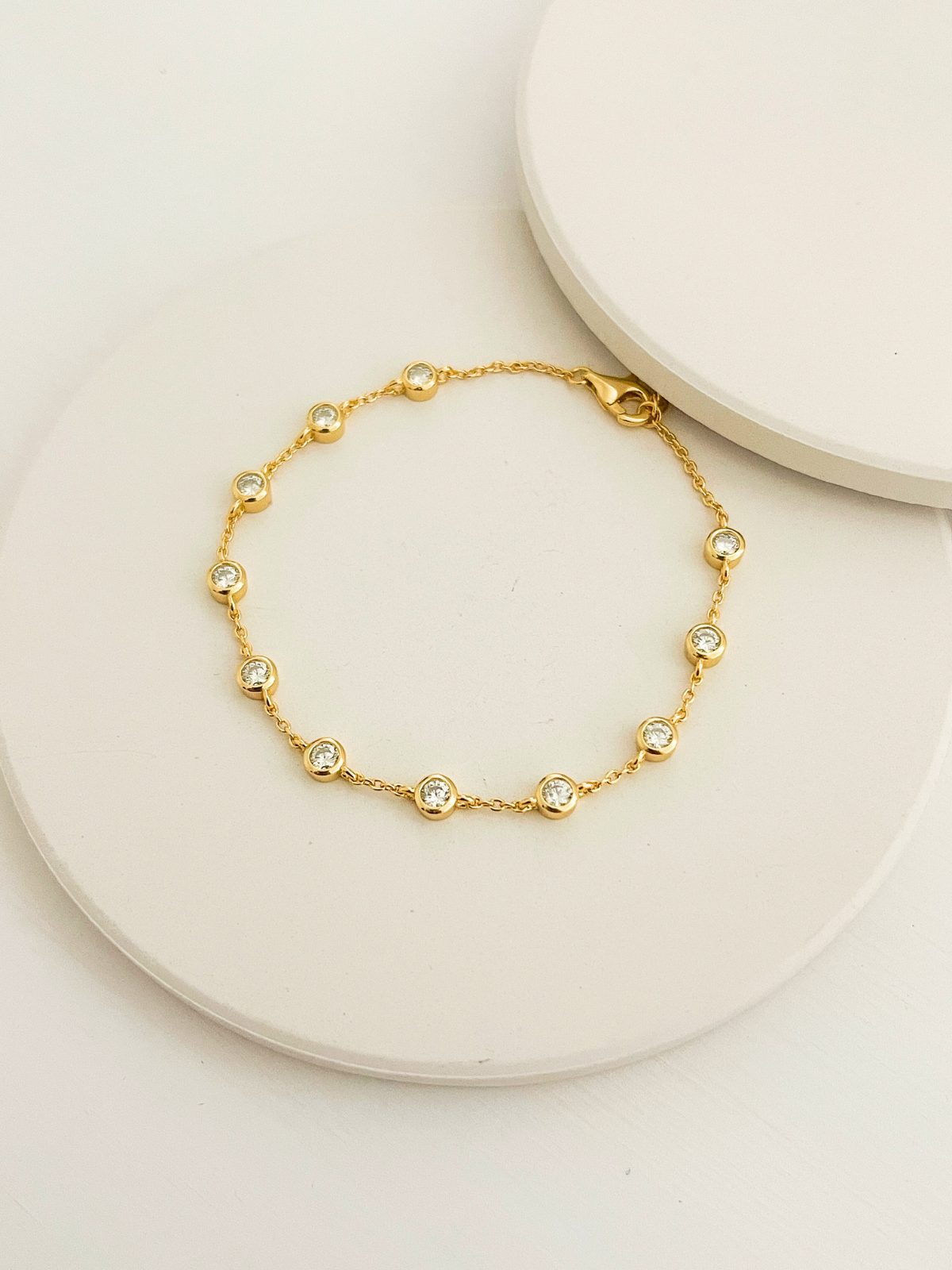 Margot Moissanite Tennis Bracelet Gold