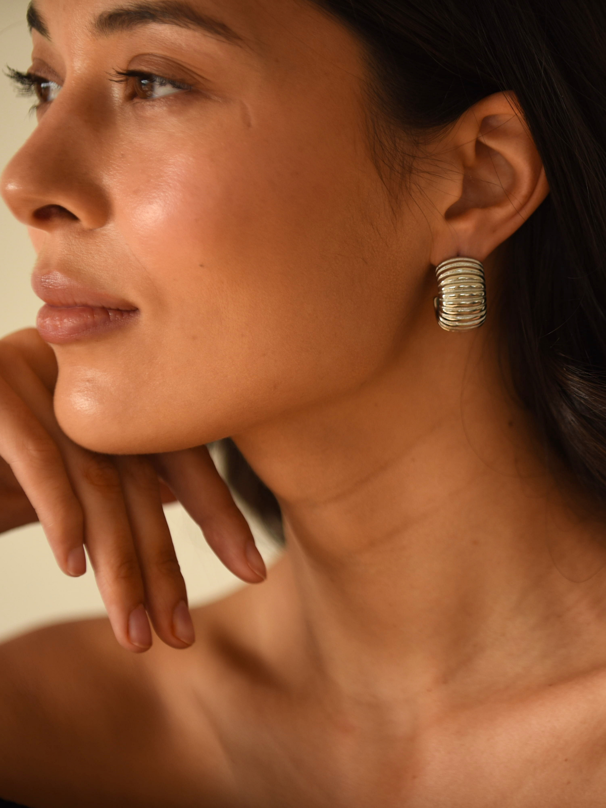 Odette Hoops Silver