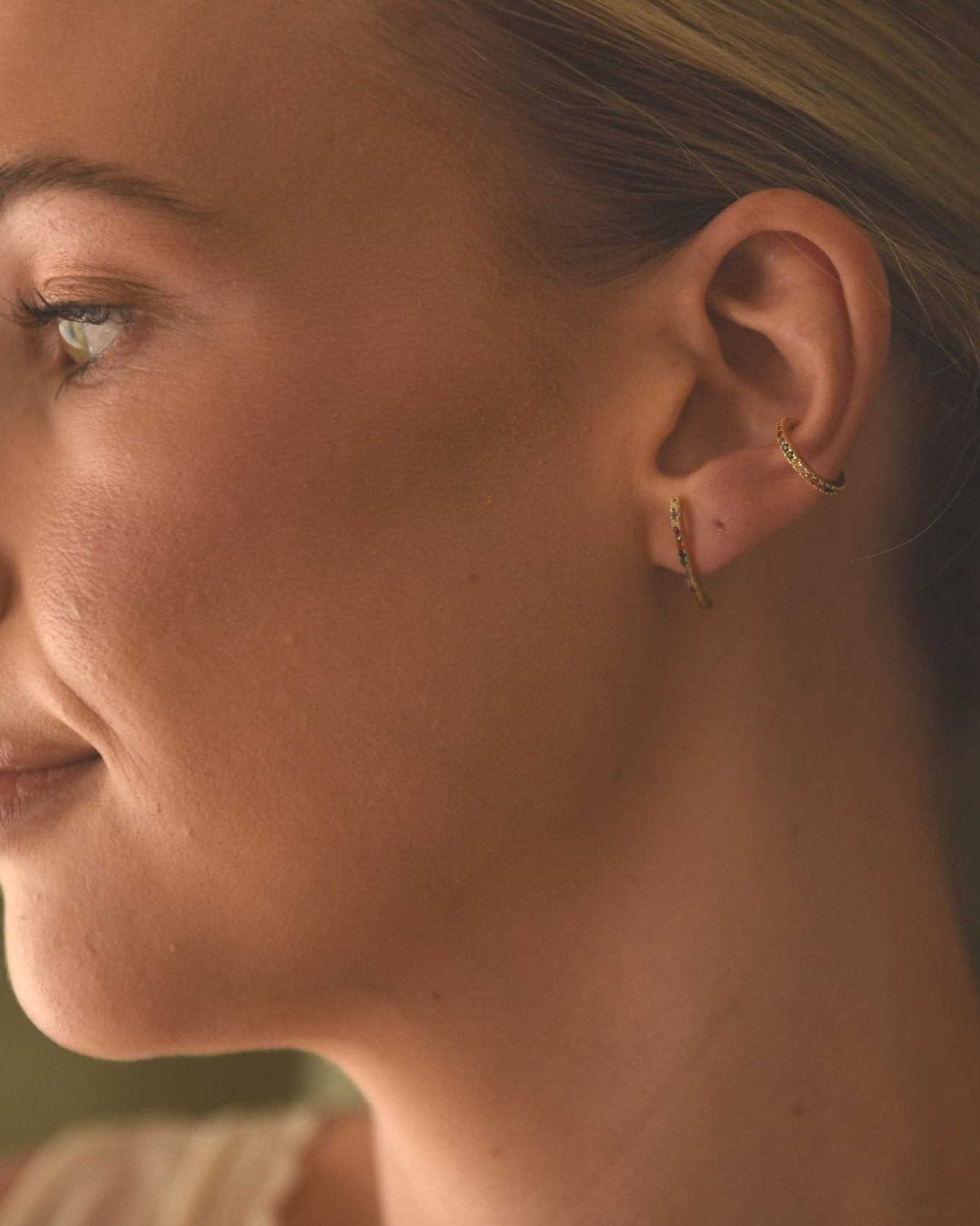 Ruby Ear Cuff