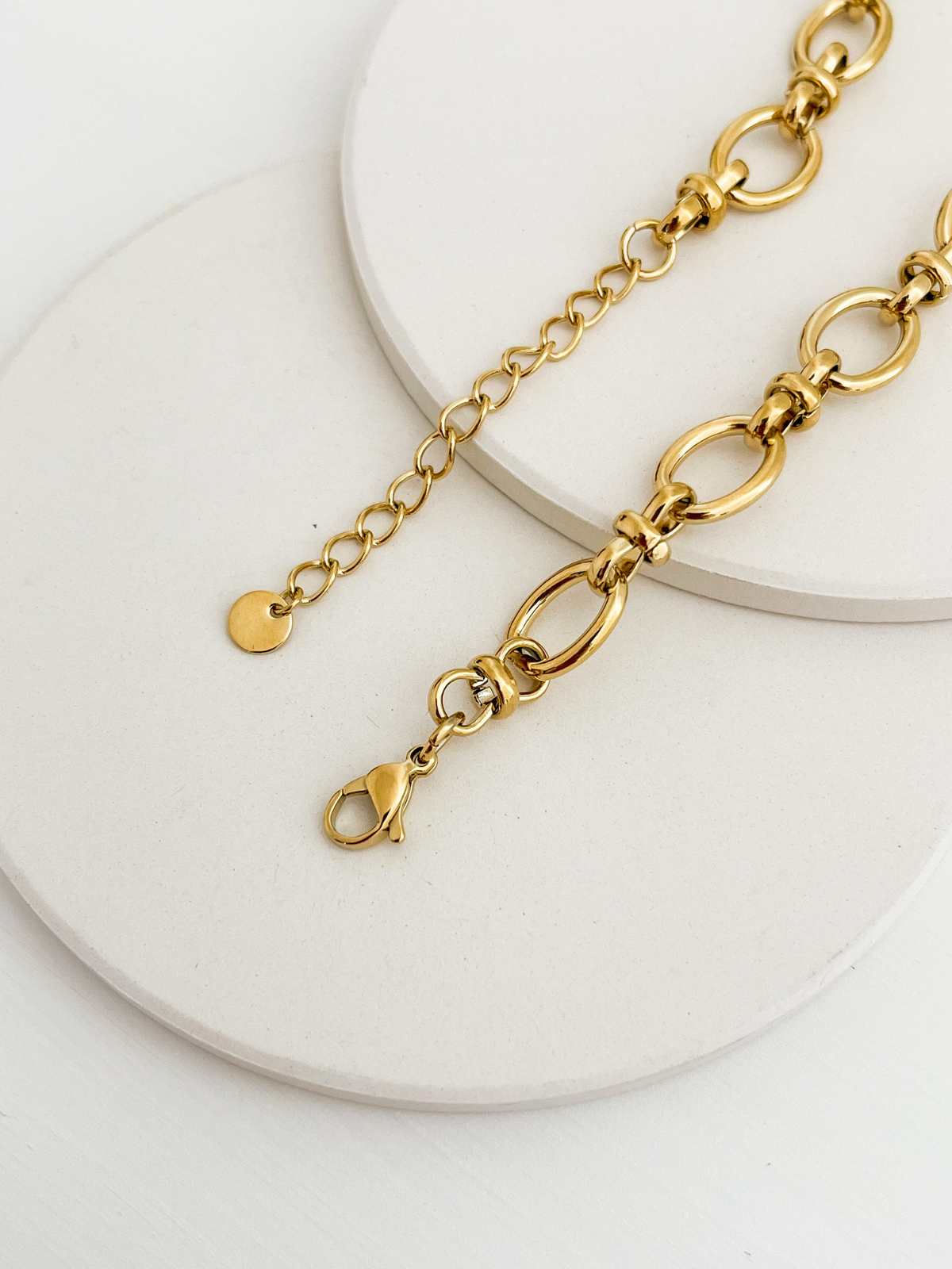 Dylan Necklace and Bracelet Set Gold