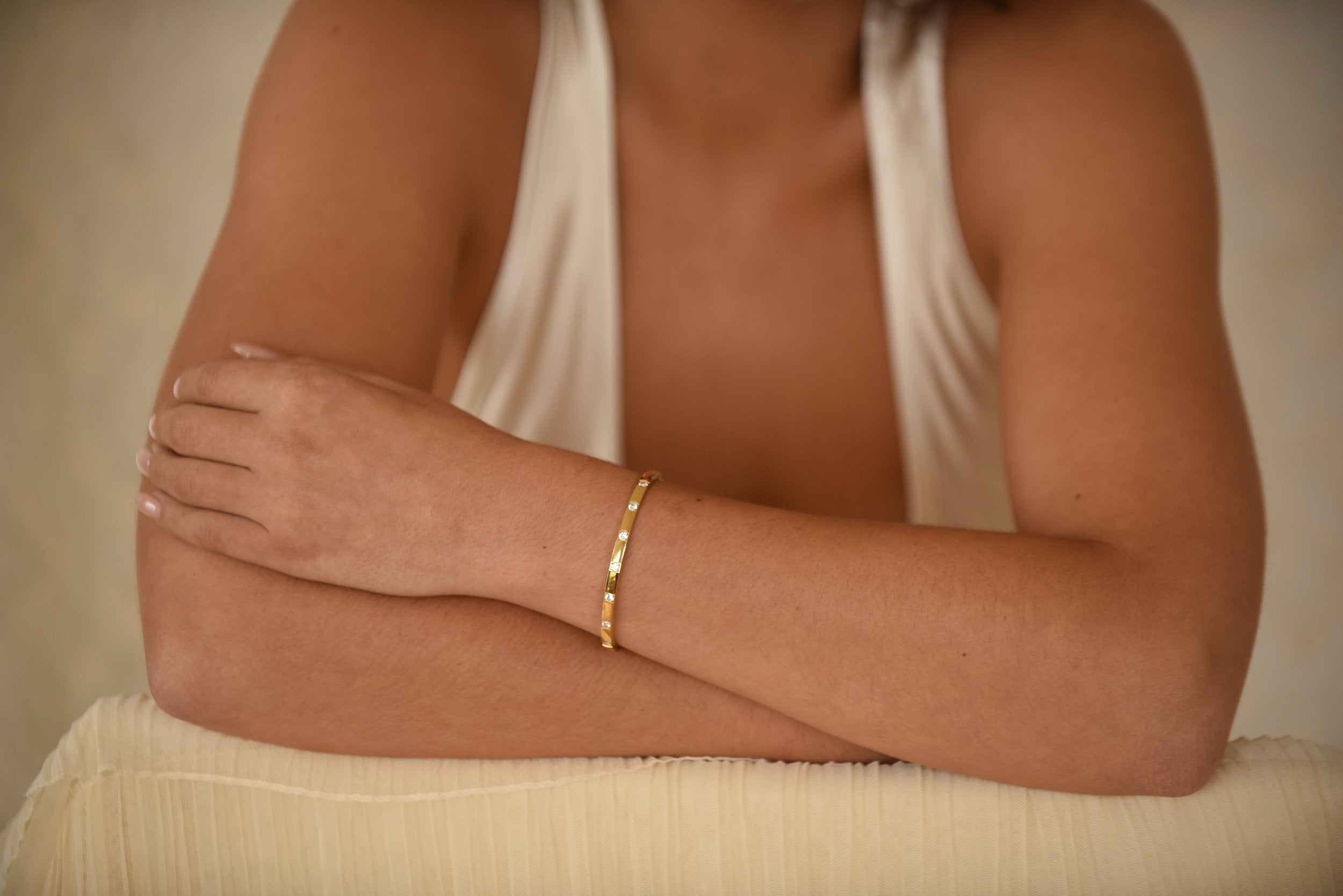 Ines Bangle Gold