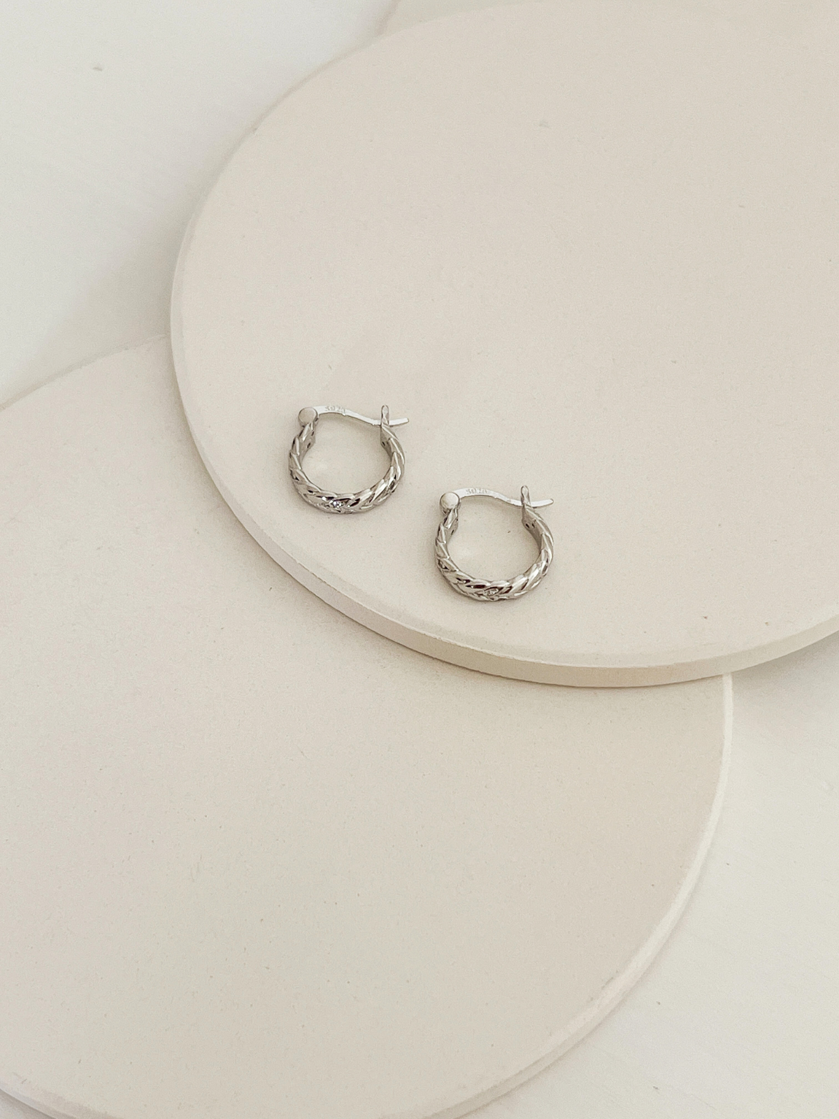 Juniper Hoops Silver