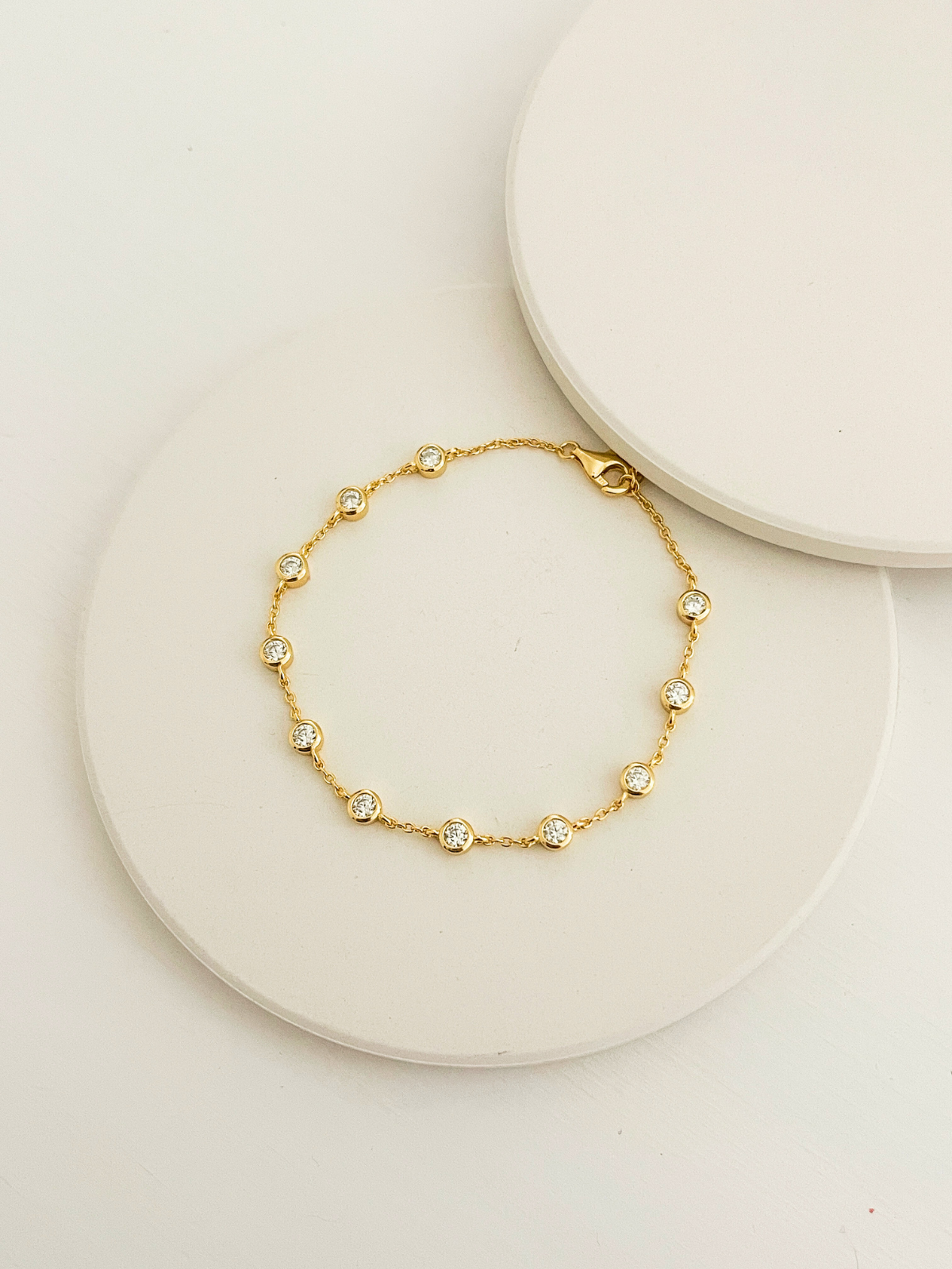 Margot Moissanite Tennis Bracelet Gold