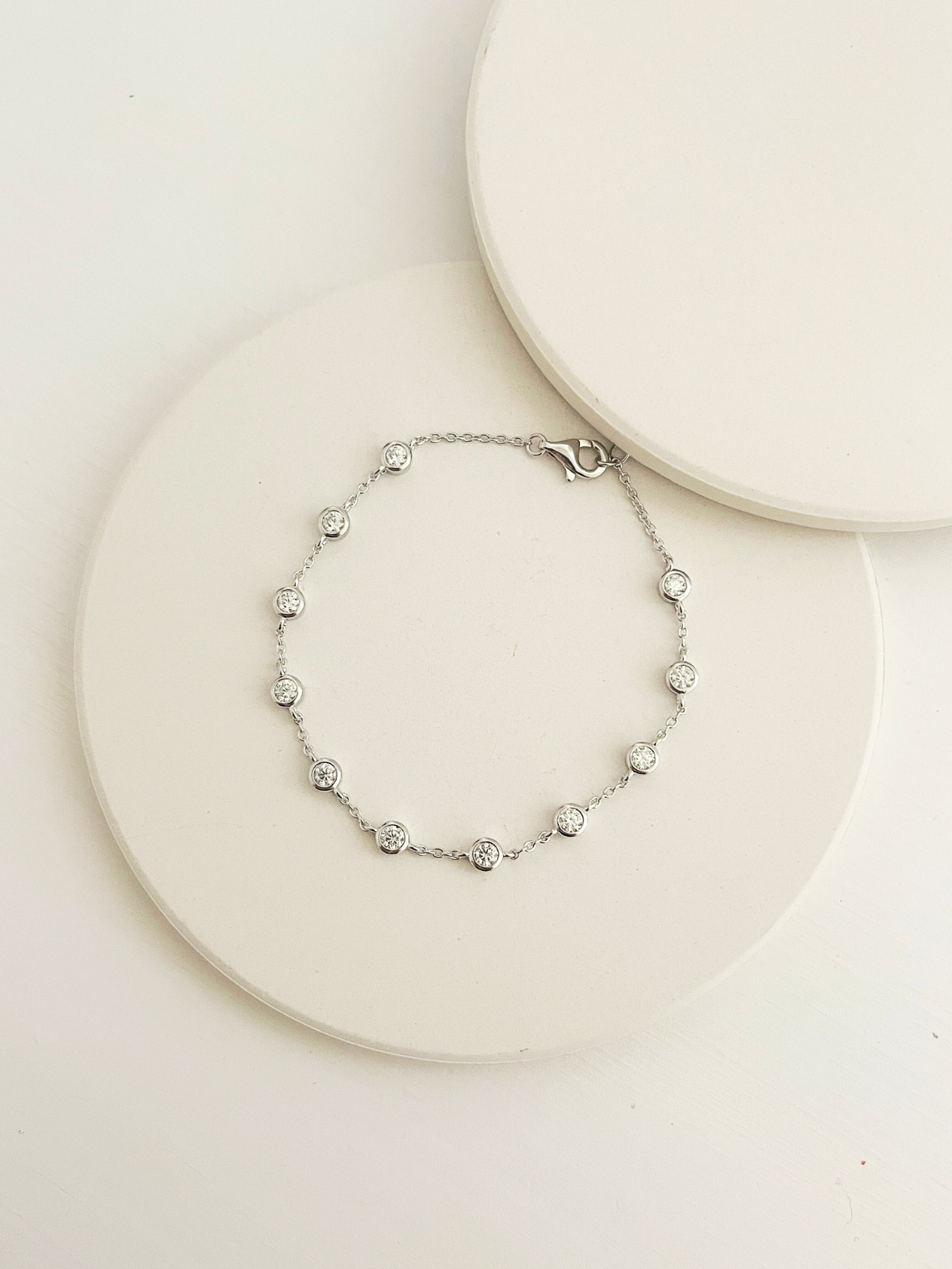 Margot Moissanite Tennis Bracelet Silver