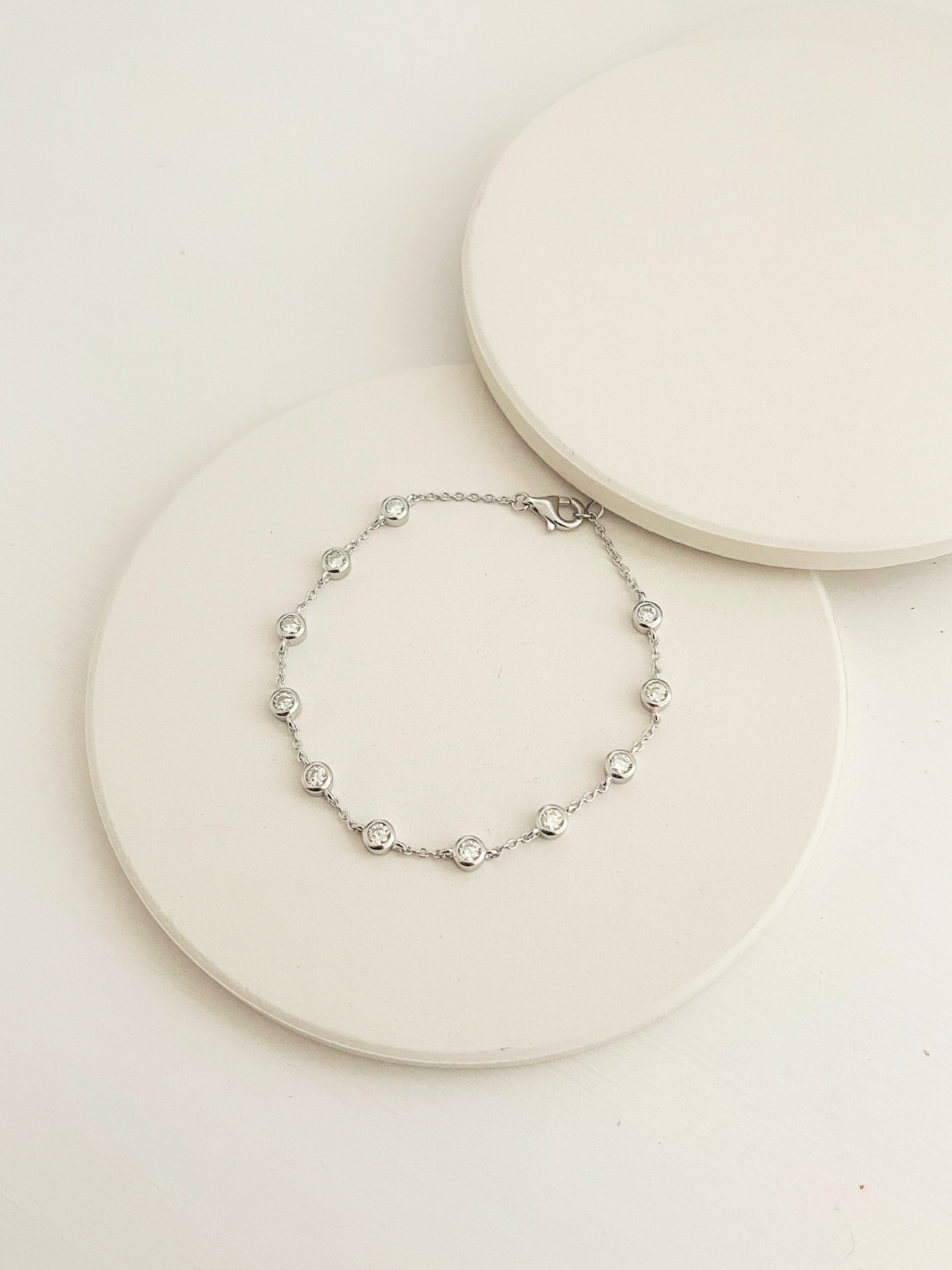 Margot Moissanite Tennis Bracelet Silver